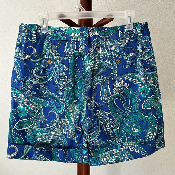 Ralph Lauren Blue Paisley Shorts! - Picture 1 of 6
